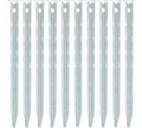 Mountain Warehouse Ripple Tent Pegs - 10pk - Silver - Silver - Size: ONE