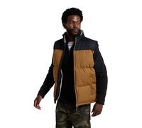 Mountain Warehouse Rock Mens Borg Padded Gilet - Water-resistant Sleeveless Jacket with Adjustable Hem & Side Pockets - Best for Spring Summer, Outdoors, Hiking Tan XS