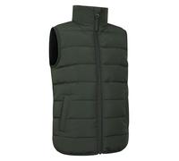 Mountain Warehouse Rocko Kids Borg Lined Padded Gilet Khaki Kids Size 3-4 Years