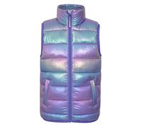 Mountain Warehouse Rocko Kids Padded Gilet - Water Resistant Coat with Microfibre Padding & Front Pockets, Boys & Girls - Autumn, Winter & Outdoors Mermaid Kids Size 2-3 Years
