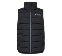 Mountain Warehouse Rocko Kids Padded Gilet - Water Resistant Coat with Microfibre Padding & Front Pockets, Boys & Girls - Spring Summer & Outdoors Black Kids Size 7-8 Years