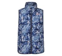 Mountain Warehouse Rocko Kids Printed Padded Gilet - Water Resistant, Microfibre Childrens Jacket, Insulated Vest, Boys & Girls - For Spring Summer Dark Blue (Printed) 11-12y