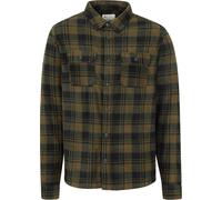 Mountain Warehouse Rye Mens Check Fleece Shirt - Green - Green - Size: 3XL