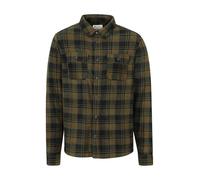 Mountain Warehouse Rye Mens Check Fleece Shirt Khaki XL