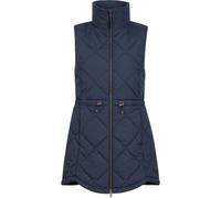 Mountain Warehouse Rye Womens Long Quilted Gilet - Navy - Navy - Size: 14