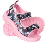 Mountain Warehouse Sand Kids Sandals - Comfortable Footwear with Cushioned Footbed, Touch Strap Fastening For Boys & Girls - For Spring Summer, Beach, Walking & Outdoors Lilac Kids Shoe Size 6