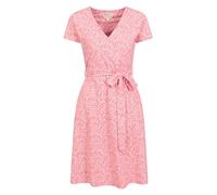 Mountain Warehouse Santorini Womens Jersey Wrap Dress - Lightweight Ladies Dress, UV Protection, Cosy - Best for Travelling, Holidays, Picnics & Outdoors Coral 16