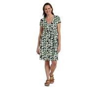 Mountain Warehouse Santorini Womens Jersey Wrap Dress - Lightweight Ladies Dress, UV Protection, Cosy - Best for Travelling, Holidays, Picnics & Outdoors Dark Green 8