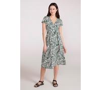 Mountain Warehouse Santorini Womens Midi Wrap Dress - Green - Green - Size: 8