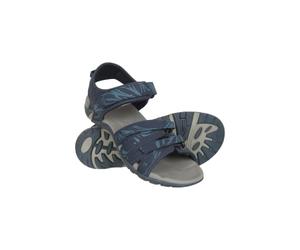 Mountain Warehouse Santorini Womens Wide Fit Sandals - Lightweight Footwear with Adjustable Straps & Cushioned Insole - Spring Summer, Beach, Walking, Travelling Navy Adult Shoe Size 8