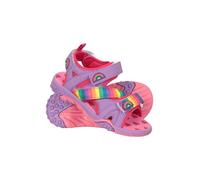 Mountain Warehouse Seaside Junior Sandals - Neoprene Lining, Flexible Kids Shoes, Removable Heel Strap Beach Shoes - For Walking, Travelling & Beach Bright Pink Kids Shoe Size 6