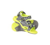 Mountain Warehouse Seaside Junior Sandals - Neoprene Lining, Flexible Kids Shoes, Removable Heel Strap Beach Shoes - For Walking, Travelling & Beach Grey Kids Shoe Size 6