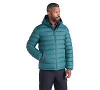 Mountain Warehouse Season Mens Padded Jacket - Water Resistant Puffer Coat, Lightweight, Warm, Lab Tested to -30C, Microfibre Filler - For Travelling, Walking Bright Green M