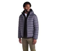 Mountain Warehouse Season Mens Padded Jacket - Water Resistant Puffer Coat, Lightweight, Warm, Lab Tested to -30C, Microfibre Filler - For Travelling, Walking Dark Grey 3XL
