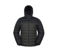 Mountain Warehouse Season Mens Padded Jacket - Water Resistant Puffer Coat, Lightweight, Warm, Lab Tested to -30C, Microfibre Filler - For Travelling, Walking Khaki L
