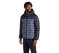 Mountain Warehouse Season Mens Padded Jacket - Water Resistant Puffer Coat, Lightweight, Warm, Lab Tested to -30C, Microfibre Filler - For Travelling, Walking Monochrome XL