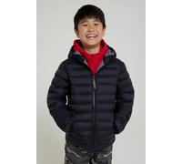 Mountain Warehouse Seasons Kids Padded Puffer Jacket | Water Resistant, Lightweight Coat with Hood for Boys & Girls, Insulated for Warmth, Suitable for School, Light Rain, Winter