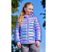 Mountain Warehouse Seasons Padded Kids Puffer Jacket - Water Resistant & Lightweight Insulated Rain Coat, Boys & Girls - Spring Summer, School, Travelling Mermaid Kids Size 5-6 Years