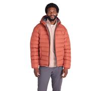Mountain Warehouse Seasons Mens Fur-Lined Padded Jacket - Microfibre insulation & Faux Fur Puffer Coat with Side Pockets - Best for Autumn, Winter, Outdoors Burnt Orange M