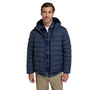 Mountain Warehouse Seasons Mens Fur-Lined Padded Jacket - Microfibre insulation & Faux Fur Puffer Coat with Side Pockets - Best for Autumn, Winter, Outdoors Navy 2XL
