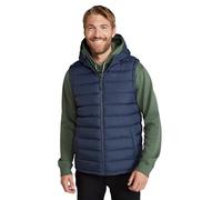 Mountain Warehouse Seasons Mens Hooded Padded Gilet - Water-resistant Isotherm Sleeveless Jacket with Side Pockets - Spring Summer, Camping, Outdoors, Travelling & Hiking Navy XS