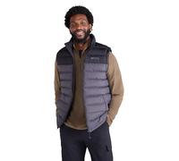 Mountain Warehouse Seasons Mens Padded Gilet - Water Resistant Gilet, Body Warmer, Lightweight Jacket, Easy to Store Coat - For Spring Summer Travelling, Walking Dark Grey 2XL