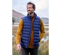 Mountain Warehouse Seasons Mens Padded Gilet - Water Resistant Gilet, Body Warmer, Lightweight Jacket, Easy to Store Coat - For Spring Summer Travelling, Walking Navy XL
