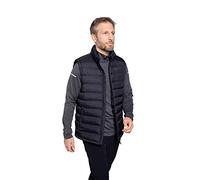 Mountain Warehouse Seasons Mens Padded Gilet - Water Resistant Gilet, Body Warmer, Lightweight Jacket, Easy to Store Coat - For Spring Summer Travelling, Walking Black S
