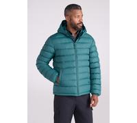 Mountain Warehouse Season Mens Padded Jacket - Water Resistant Puffer Coat, Lightweight, Warm, Lab Tested to -30C, Microfibre Filler - For Travelling, Walking Bright Green XL
