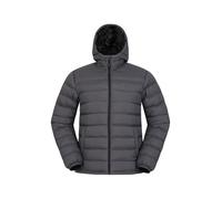 Mountain Warehouse Seasons Mens Puffer Padded Jacket | Water Resistant Fur-Lined Rain Coat with Hood, Lightweight & Fleece-Lined Insulated for Warmth & Comfort, for Everyday Wear