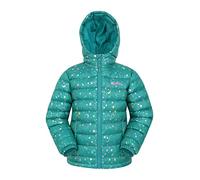 Mountain Warehouse Seasons Padded Kids Jacket - Water Resistant & Lightweight Insulated Rain Coat for Boys & Girls - Great for Autumn, Winter, School or Travelling Teal 5-6 Years