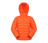 Mountain Warehouse Seasons Padded Kids Puffer Jacket - Water Resistant, Lightweight & Insulated Coat, Boys & Girls - Autumn, Winter, School, Travel Bright Orange Teen Size 13 Years