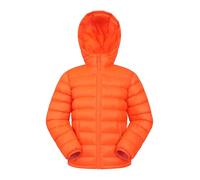 Mountain Warehouse Seasons Padded Kids Puffer Jacket - Water Resistant, Lightweight & Insulated Coat, Boys & Girls - Autumn, Winter, School, Travel Neon Orange Kids Size 3-4 Years