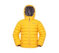 Mountain Warehouse Seasons Padded Kids Puffer Jacket - Water Resistant, Lightweight & Insulated Coat, Boys & Girls - Autumn, Winter, School, Travel Mustard Kids Size 5-6 Years