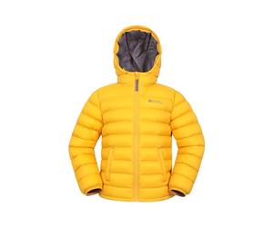 Mountain Warehouse Seasons Padded Kids Puffer Jacket - Water Resistant, Lightweight & Insulated Coat, Boys & Girls - Spring Summer, School, Travel Yellow Kids Size 9-10 Years
