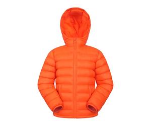 Mountain Warehouse Seasons Padded Kids Puffer Jacket - Water Resistant, Lightweight & Insulated Coat, Boys & Girls - Spring Summer, School, Travel Bright Orange Teen Size 13 Years