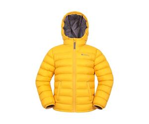Mountain Warehouse Seasons Padded Kids Puffer Jacket - Water Resistant, Lightweight & Insulated Coat, Boys & Girls - Spring Summer, School, Travel Mustard Teen Size 13 Years