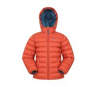 Mountain Warehouse Seasons Padded Kids Puffer Jacket - Water Resistant & Lightweight Insulated Rain Coat, Boys & Girls - Spring Summer, School, Travelling Orange Kids Size 11-12 Years