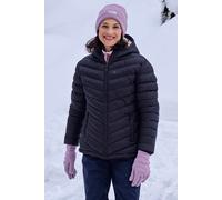 Mountain Warehouse Seasons Womens Fur Lined Padded Jacket - Black - Black - Size: 18