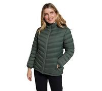 Mountain Warehouse Seasons Womens Fur Lined Padded Jacket - Fleece Lined & Lightweight Puffer Coat with Central Zip - Best for Autumn Winter, Outdoors & Travelling Khaki Women's Size 20