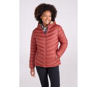 Mountain Warehouse 'Seasons' Womens Padded Jacket Fur Lined Water Resistant Coat Rust Polyamide - Size 12 UK