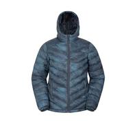 Mountain Warehouse Seasons Womens Padded Jacket - Water Resistant Coat, Puffer Jacket, Front Pockets, Adjustable Elastic Cuffs & Hood - For Autumn, Winter, Outdoors Dark Blue Women's Size 16