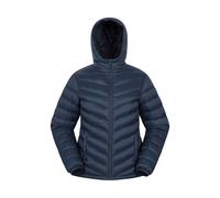 Mountain Warehouse 'Seasons' Womens Padded Jacket Water Resistant Insulated Winter Coat Navy Polyamide - Size 12 UK