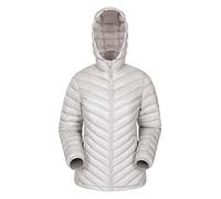 Mountain Warehouse Seasons Womens Padded Jacket - Water Resistant, Warm Ladies Coat, Front Pockets, Adjustable Elastic Cuffs & Hood - For Autumn, Winter, Outdoors Beige Women's Size 4