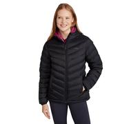 Mountain Warehouse Seasons Womens Padded Jacket - Water Resistant Coat, Puffer Jacket, Front Pockets, Adjustable Elastic Cuffs & Hood - For Spring Summer, Outdoors Jet Black Women's Size 14