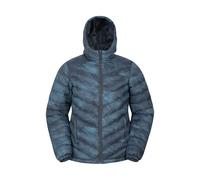 Mountain Warehouse Seasons Womens Padded Jacket - Water Resistant Coat, Puffer Jacket, Front Pockets, Adjustable Elastic Cuffs & Hood - For Autumn, Winter, Outdoors Dark Blue Women's Size 18