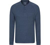 Mountain Warehouse Selby Mens Waffle Henley Tee - Navy - Navy - Size: 3XL