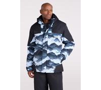 Mountain Warehouse 'Shadow II' Mens Printed Ski Jacket with Multiple Pockets Snow Proof Coat Light Grey - Size Medium