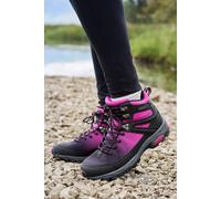 Mountain Warehouse 'shadow' Waterproof Breathable Mesh Lined Flexible Softshell Boots In Dark Pink Dark Pink 8