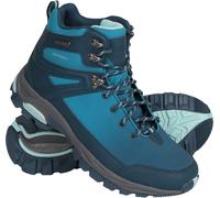 Mountain Warehouse Shadow Womens Softshell Boots - Mesh Lined Shoes with Rubber Outsole, EVA Cushion, Breathable - For Autumn Winter, Camping, Outdoors & Autumn Winter Teal Adult Shoe Size 5